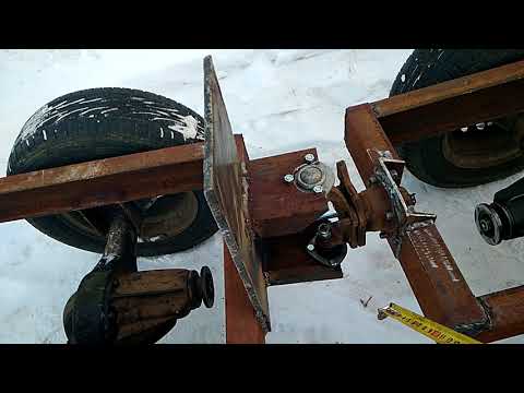 Видео: Самодельный минитрактор переломка колея 70см и 90см