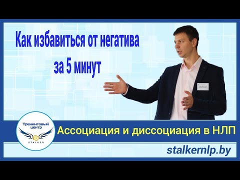 Видео: [НЛП техники] Ассоциация и диссоциация в НЛП