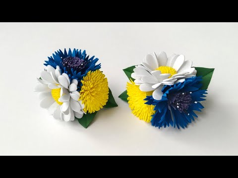 Видео: А вы уже видели?! василек,одуванчик,ромашка из фоамирана. Foamiran cornflower, dandelion, chamomile