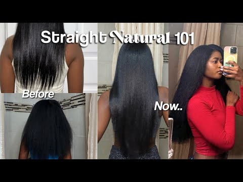 Видео: STRAIGHT NATURAL 101: СОВЕТЫ ПО РОСТУ И СОХРАНЕНИЮ ВОЛОС | ЛУЧШИЕ СРЕДСТВА + УХОД SILK PRESS