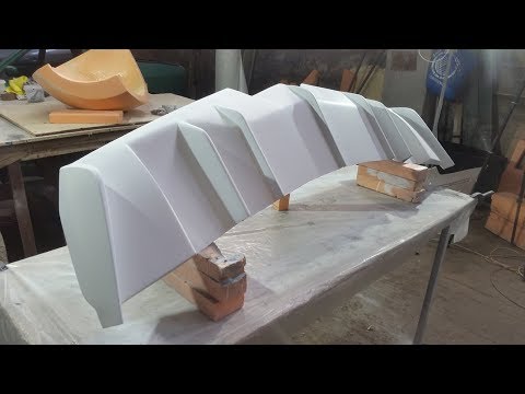Видео: 2ч.Cadillac STC Coupe диффузор/making fiberglass diffuser