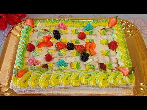 Видео: Delicious no-bake wafer cake / Вкусный вафельный торт без выпечки