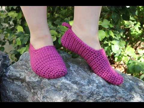Видео: Следки крючком с высокой пяткой Crochet Slippers for Beginners   Вяжем по схемам