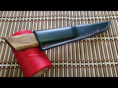 Видео: Ножны классические из кожи от начала до конца. Шьем сами.