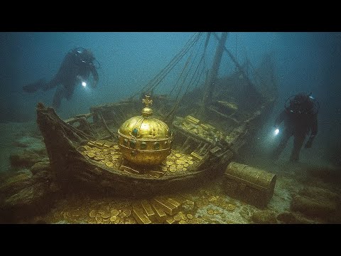 Видео: Дайверы нашли затонувший корабль спустя 360 лет поле крушения. Внутри были сокровища!
