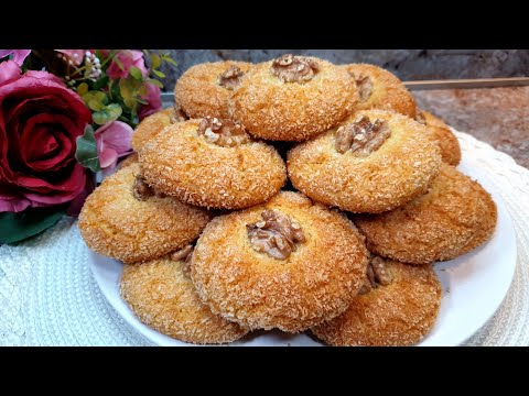 Видео: Знаменитое печенье БЕЗ МУКИ, которое тает во рту! вкусно и просто, минимум ингредиентов!