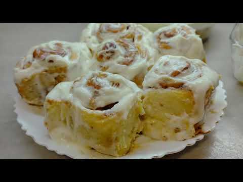 Видео: The Best Cinnamon buns recipe with cream ||Самый лучший рецепт Булочек с корицей со сливочным кремом