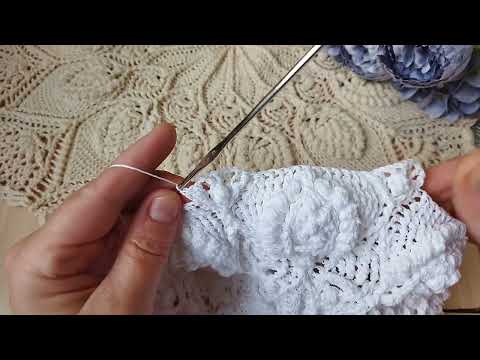 Видео: Объёмная салфетка 27-30ряд