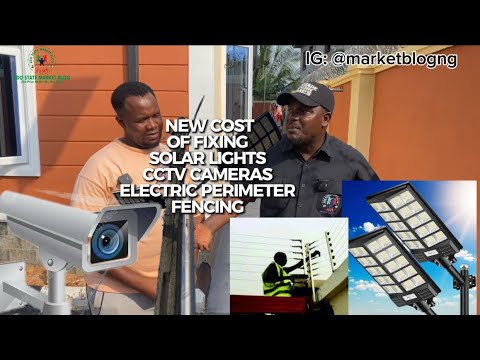 Видео: Последняя цена на установку уличного солнечного освещения, камер видеонаблюдения, электрического ...