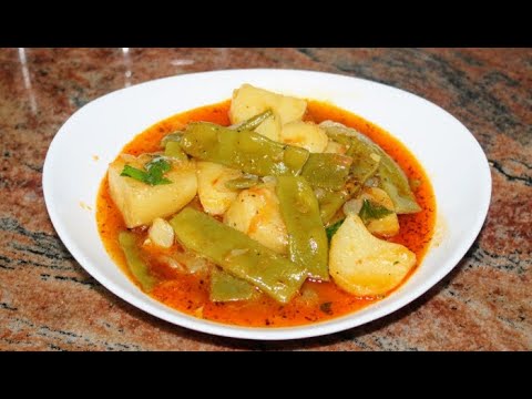 Видео: Постна яхния със зелен боб и картофи, проста, но много вкусна