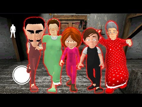 Видео: СЕМЬЯ ЗЛЫЕ СОСЕДИ ГРЕННИ - Neighbor's Family Secret Granny Escape