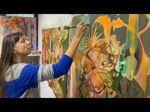 Видео: Так рождаются ваши спонтанные шедевры. Интуитивная живопись.