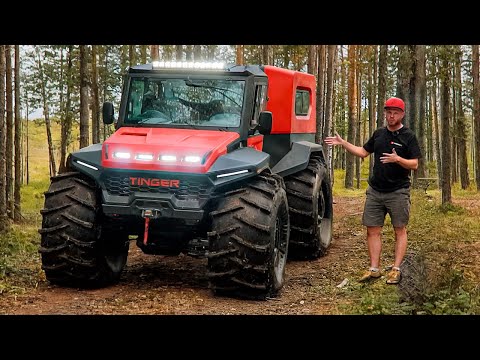 Видео: НАСТОЯЩИЙ ТАНК НА БЕЗДОРОЖЬЕ, ВЕЗДЕХОД TINGER - чем смог он УДИВИТЬ?