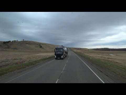 Видео: Прошел Красноярск, лечу шустро на разгрузку в Иркутск!!!
