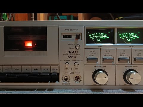 Видео: Teac F-200VA  (2_е дорожки на всю ширину ленты и 2_е скорости 4,76/9,52 )