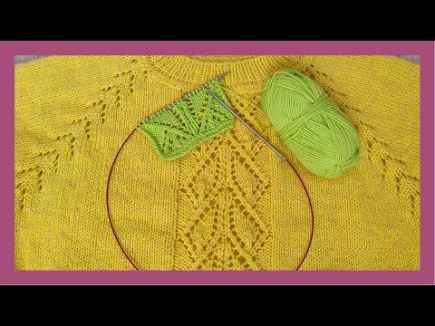 Видео: МК/Центральный узор спицами