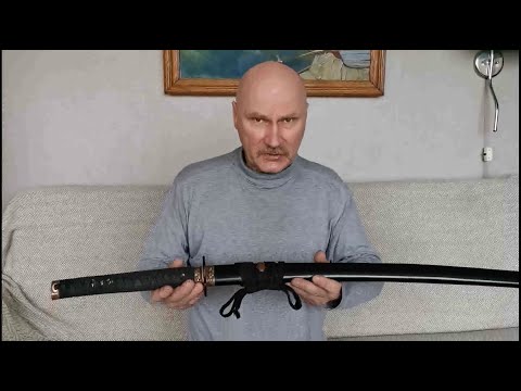 Видео: Катана с клинком 940 гр. от Мастера "ИЗ"