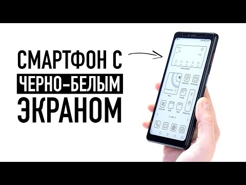 Видео: Смартфон только с ЧЕРНО-БЕЛЫМ экраном — работает бесконечно?