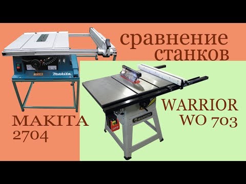 Видео: Сравнение станков Makita 2704 и Warrior WO 703. Makita vs Warrior