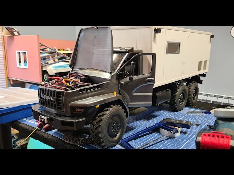 Видео: RC Автодом на базе Урал Next в масштабе 1/10