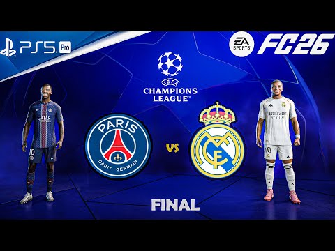 Видео: FC 26 — Реал Мадрид против ПСЖ — ФИНАЛ Лиги чемпионов УЕФА — PS5™ Pro [4K60]