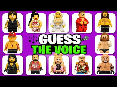 Видео: Угадай суперзвёзд WWE по ГОЛОСУ и фигурке LEGO 🎤🤼‍♂️ | Голдберг, Коди Роудс, Риа Рипли
