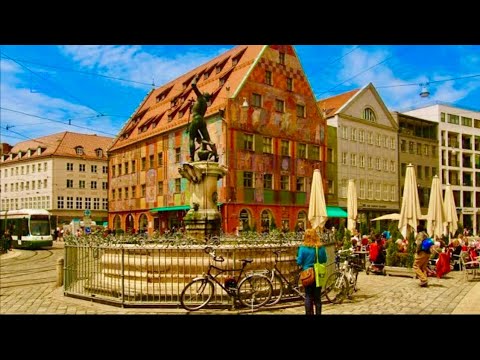 Видео: Аугсбург 🇩🇪 Прогулка 2025 – Лучший способ увидеть красивую Баварию, Германия