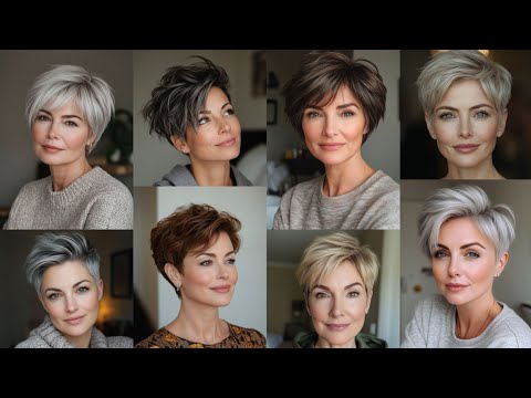 Видео: Короткая стрижка и прическа для женщин старше 60 лет / тренд 2025 года
