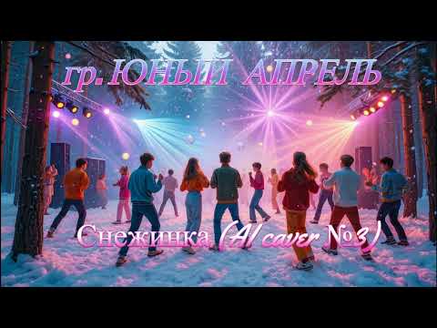 Видео: Дискогруппа Юный Апрель - Снежинка (кавер версии + оригинал 1993г.)