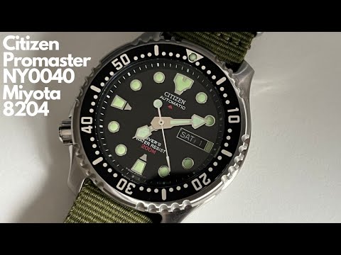 Видео: Совершенно новые и обновлённые часы Citizen Promaster NY0040-09E с часовым механизмом Miyota 8204...