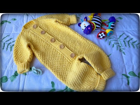 Видео: НОВЫЙ МАСТЕР КЛАСС. Детский комбинезон спицами. Реглан сверху.