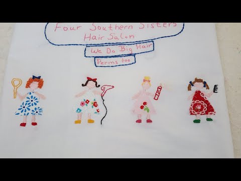 Видео: Урок по прическам Four Southern Sisters #вышивка