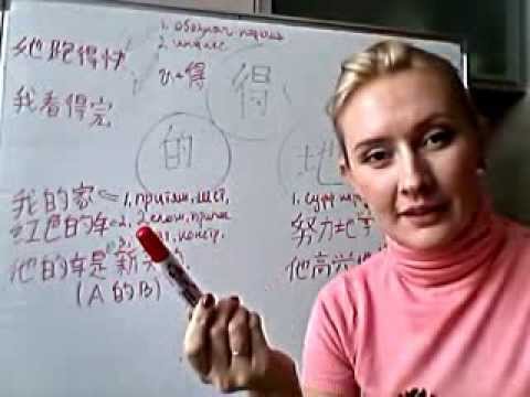 Видео: Грамматика в китайском языке: частицы 的，得，地