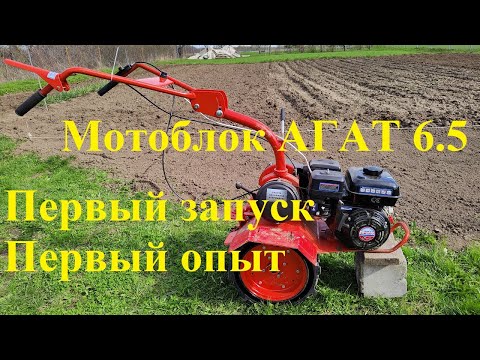 Видео: Первый опыт в эксплуатации мотоблока /Мотоблока АГАТ 6.5 л.с. двигатель Lifan