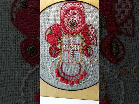 Видео: "Маківки на маківці" 4 серія - вишивання; "Poppies on the Top of the Tree" 4 series - embroidery