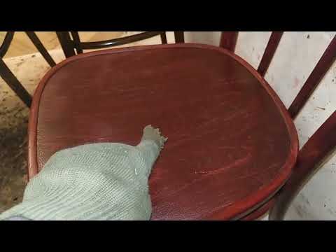 Видео: Стул Венский бордо 3 реставрация покраска.