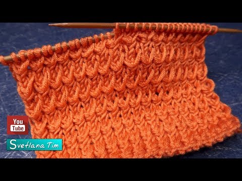 Видео: УЗОРЫ СПИЦАМИ. Простой РЕЛЬЕФНЫЙ Узор спицами для джемпера, кардигана. Вязание узоров.