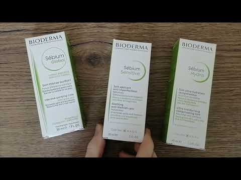 Видео: Различия кремов Bioderma Sebium Sensitive, Bioderma Sebium Global и Sebium Hydra