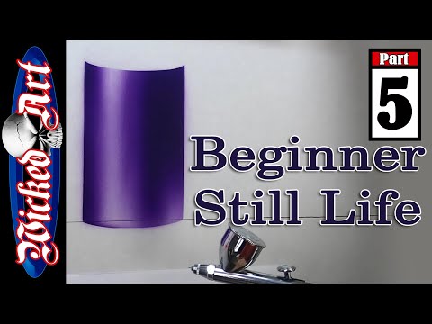 Видео: Упражнения для начинающих аэрографистов: Цилиндр