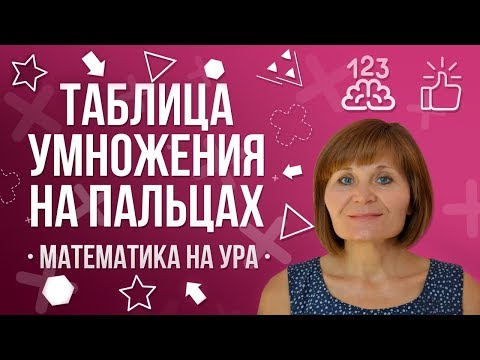 Видео: Таблица умножения на пальцах| Математика на ура! | Как Научиться Считать ?