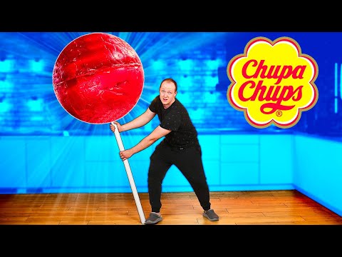 Видео: Я СДЕЛАЛ ГИГАНТСКИЙ Chupa Chups ВЕСОМ 160 КИЛОГРАММА.