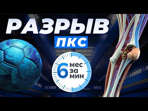 Видео: Восстановление футболиста после разрыва ПКС (кресты). 6 месяцев за 6 минут.