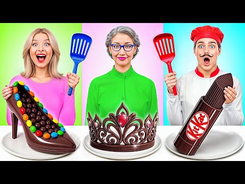 Видео: Кулинарный Челлендж: Я против Бабушки | Смешные Кулинарные Трюки от Candy DO