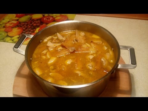 Видео: Жаркое с грибами. Вкусно,оригинально и красиво)))