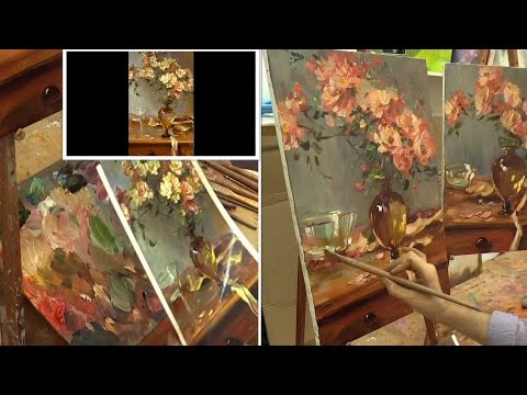 Видео: Живопись маслом. Мастер-класс на двух холстах по работе Daniel F. Gerhartz.  Oil painting