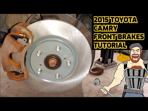 Видео: РУКОВОДСТВО ПО ПЕРЕДНИМ ТОРМОЗАМ TOYOTA CAMRY 2007 - 2017 2008 2009 2010 2012 2013 2014 2015 2016...