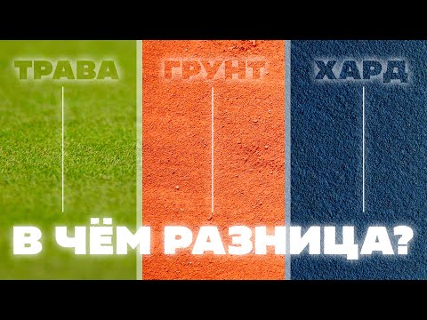 Видео: В чём разница теннисных покрытий: трава, грунт, хард?