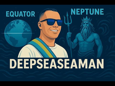 Видео: Моряки пересекают экватор, Нептун на борту #life #sea #моряк #море
