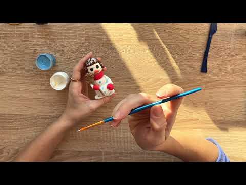 Видео: Как Слепить снеговика с детьми. Лепка из воздушного пластилина. #воздушныйпластилин #лепкадлядетей