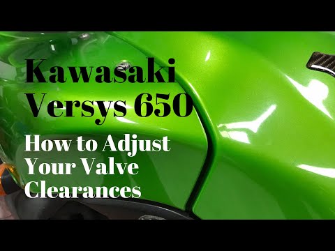 Видео: Kawasaki Versys 650 — как отрегулировать зазоры клапанов
